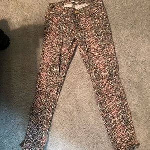 7 for all mankind snake print jeans